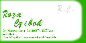 roza czibok business card